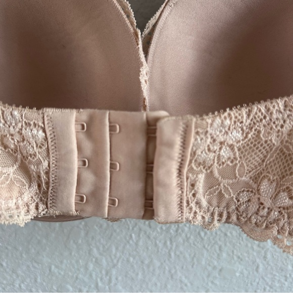 Torrid Nude Lace Push-Up Plunge Bra 40D Underwire Floral Lace - Picture 7 of 11